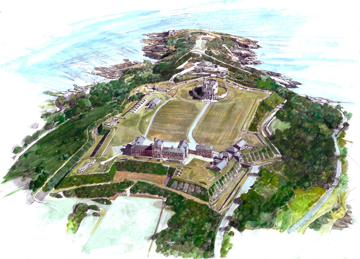 Pendennis Castle, c2010 af Ivan Lapper
