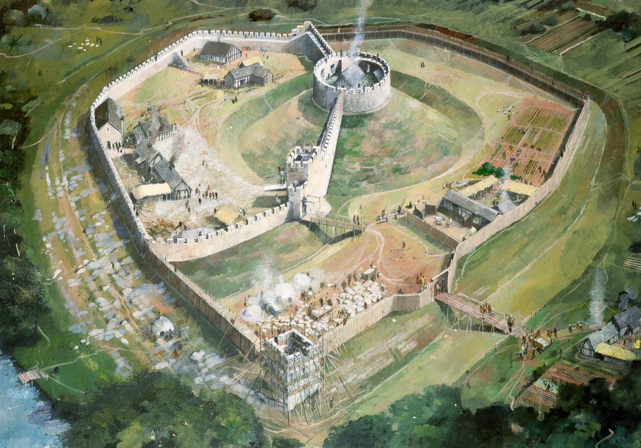 Pickering Castle, 13. århundrede, c1990-2010 af Ivan Lapper