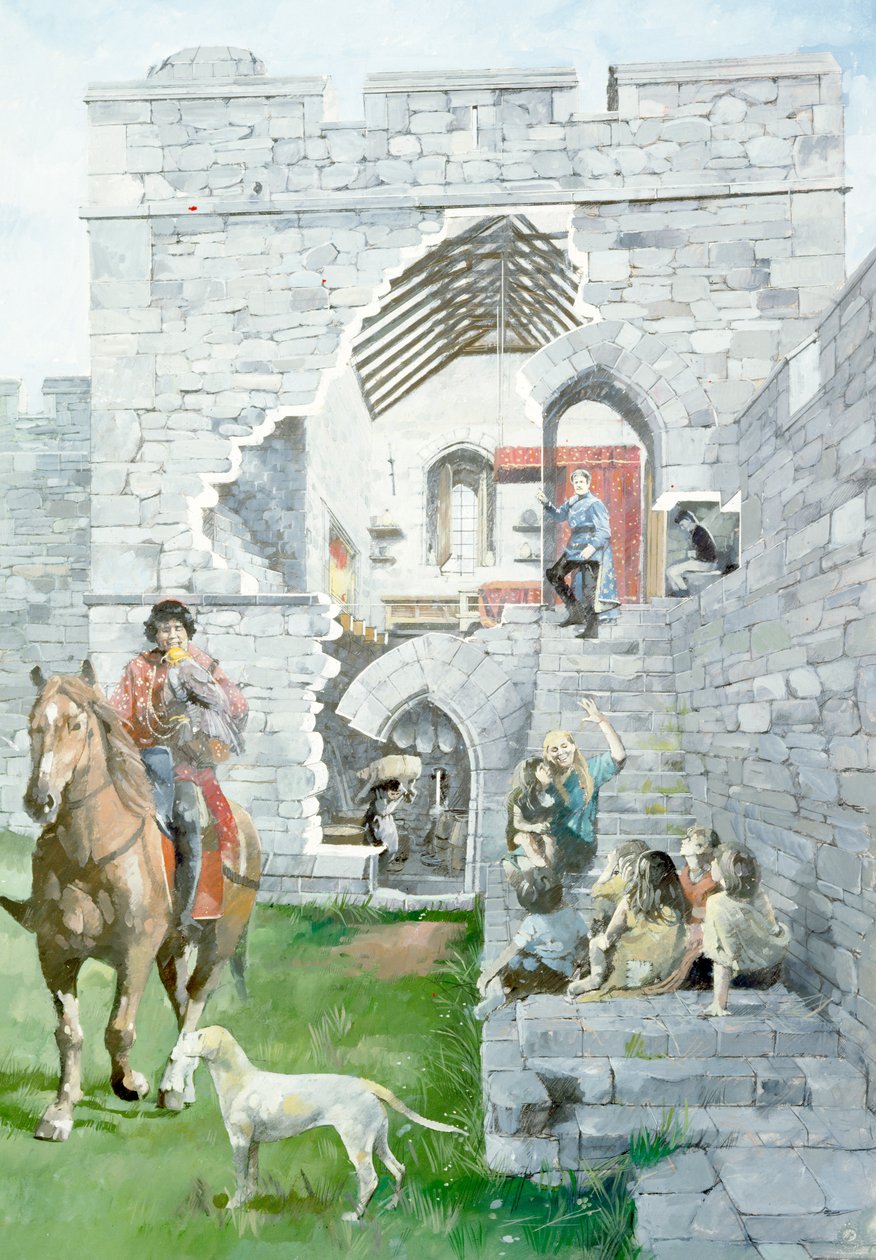 Pickering Castle, c13. århundrede, c1990-2010 af Ivan Lapper