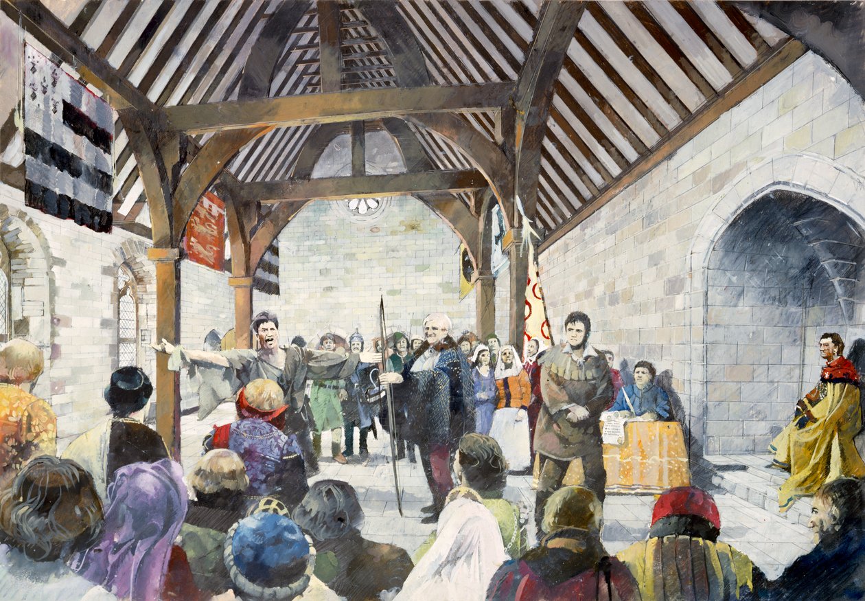 Pickering Castle, c1300-tallet, c1990-2010 af Ivan Lapper