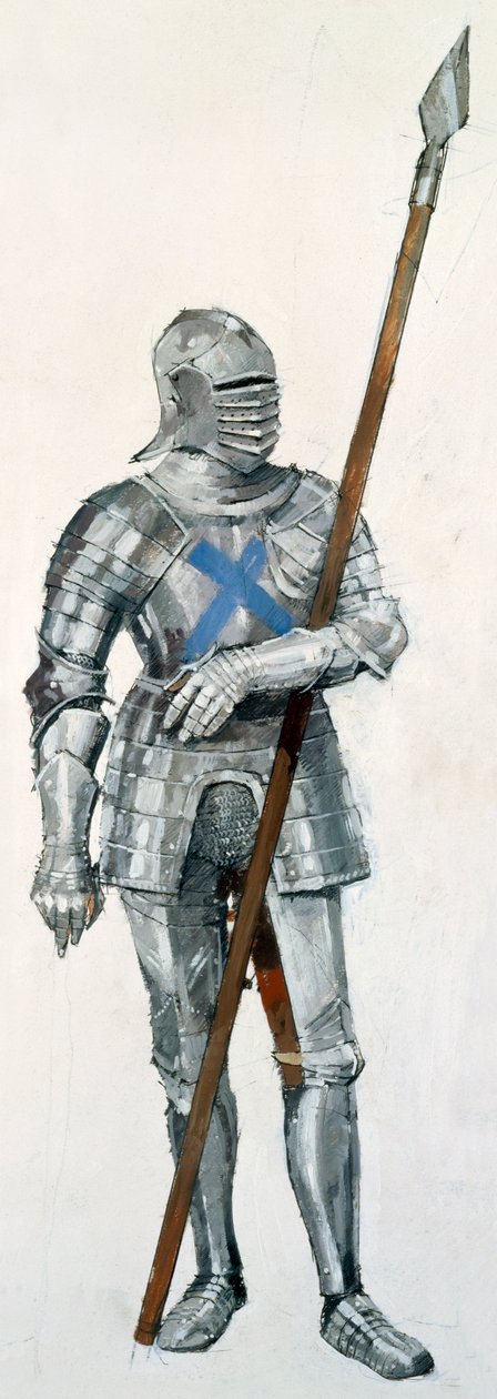 Skotsk soldat, Slaget ved Flodden Field, 1513, c1990-2010 af Ivan Lapper