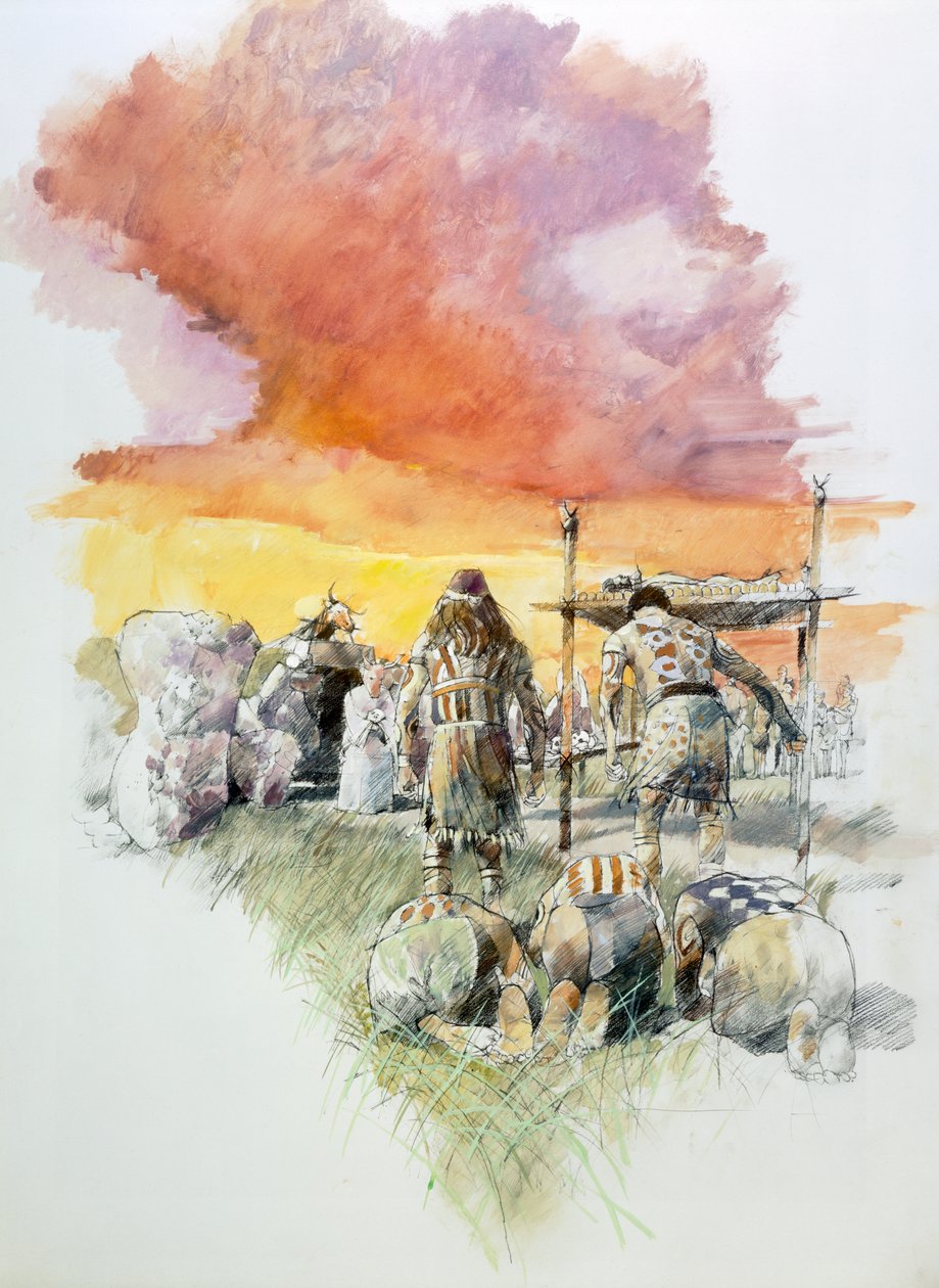 Stoney Littleton Long Barrow, c3500BC, c1990-2010 af Ivan Lapper