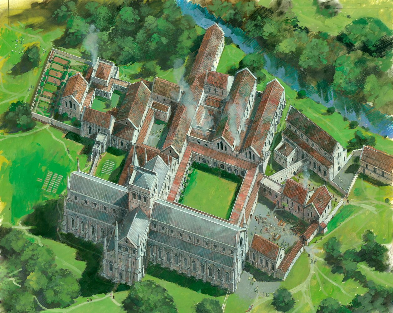 Waverley Abbey, Farnham, Surrey, c1990-c2005 af Ivan Lapper