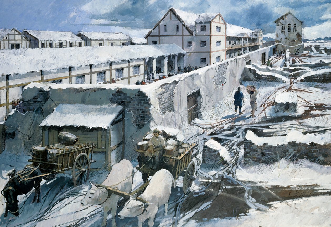 Wroxeter romerske by, c2. århundrede, c1990-2010 af Ivan Lapper