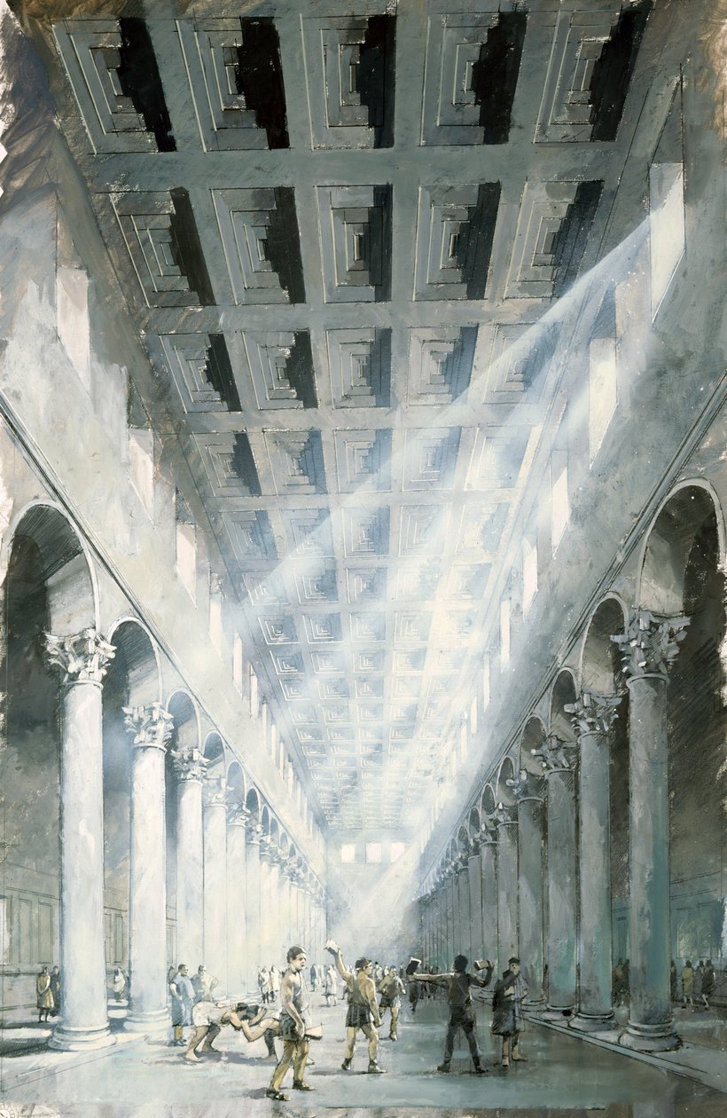 Wroxeter romerske by, c2. århundrede, c1990-2010 af Ivan Lapper
