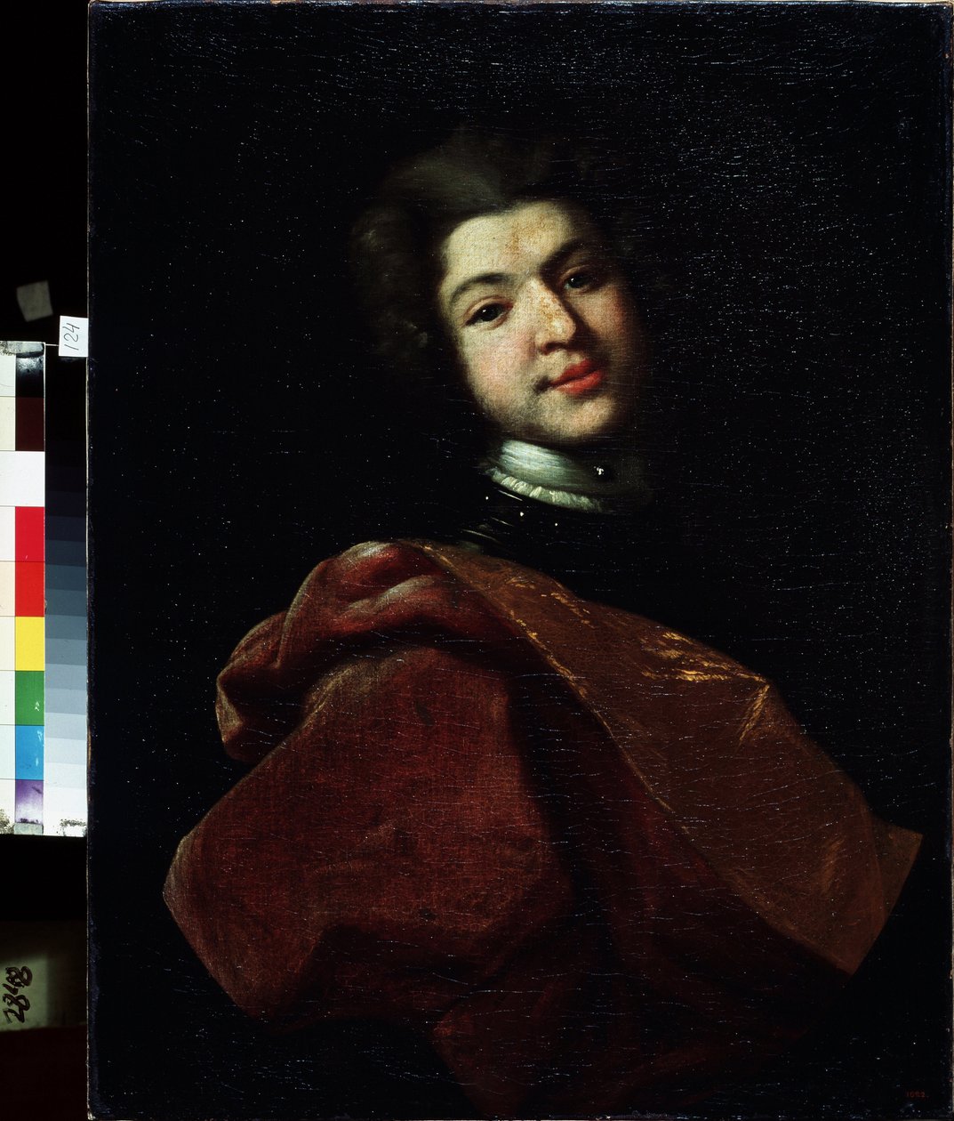 Portræt af baronen Sergey Stroganov (1707-1756) (Portræt af baronen Sergey Stroganov). Maleri af Ivan Nikitich Nikitin (Nikitine) (cirka 1680-efter 1742), olie på lærred af Ivan Nikitich Nikitin