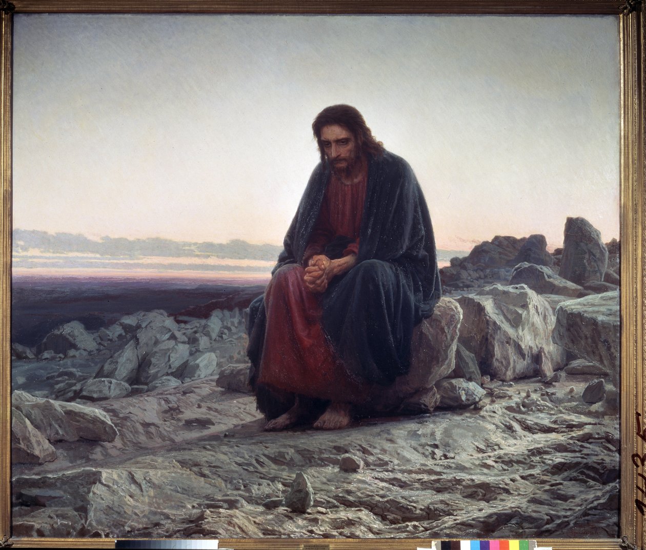 Kristus i ørkenen af Ivan Nikolaevich Kramskoy