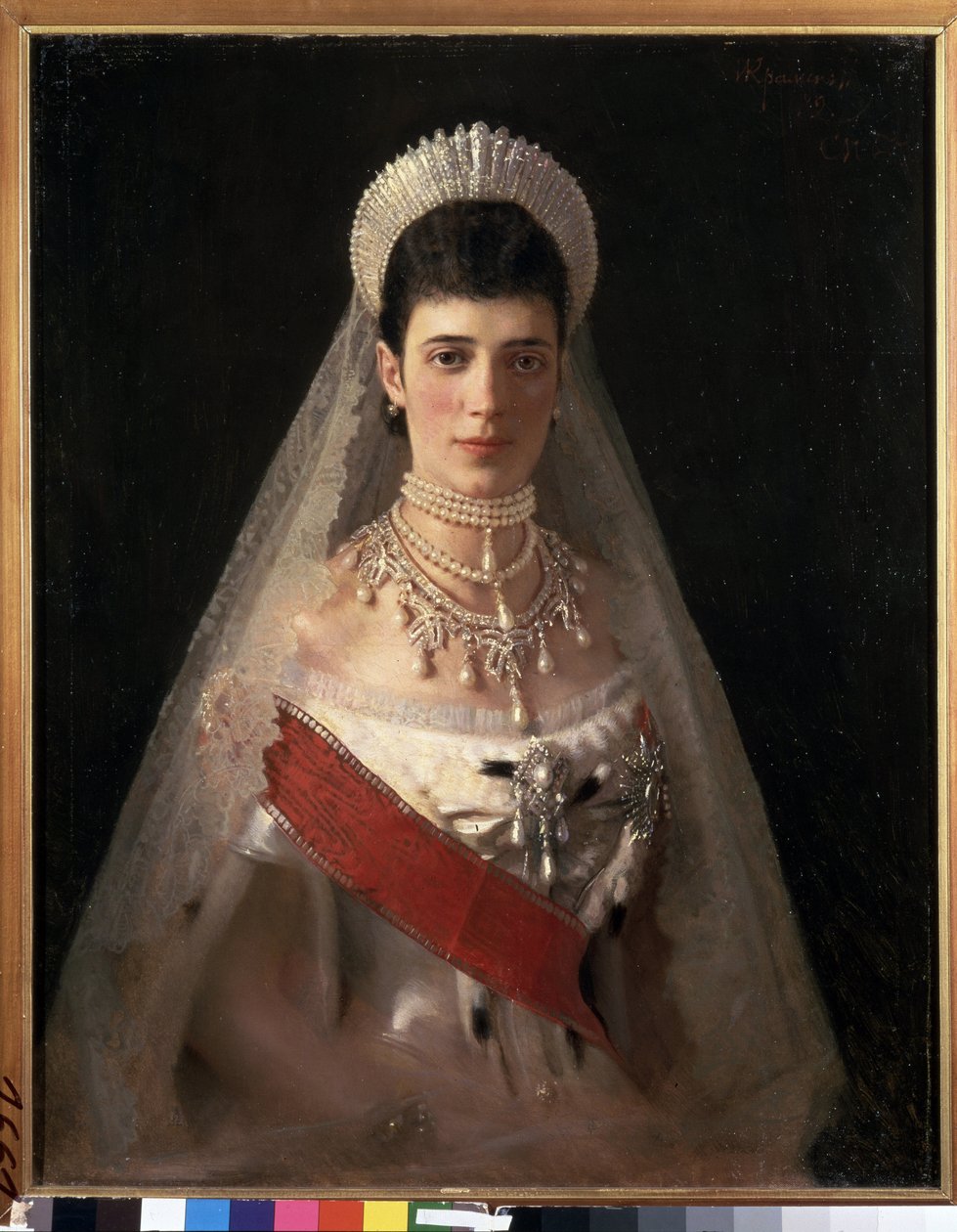 Portræt af kejserinde Maria Feodorovna, Prinsesse Dagmar af Danmark af Ivan Nikolaevich Kramskoy
