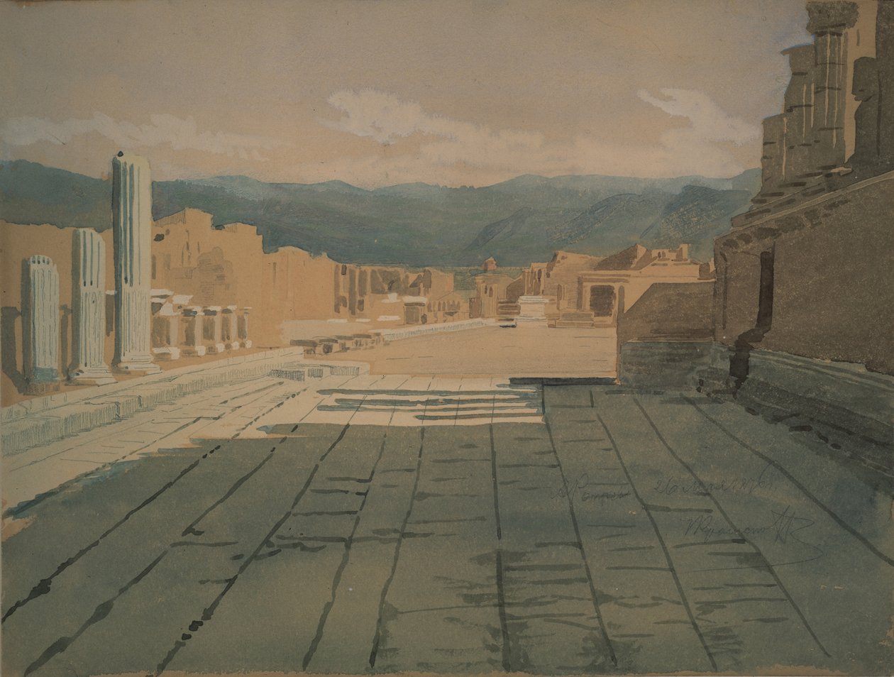 Pompeji, 1876 af Ivan Nikolaevich Kramskoy