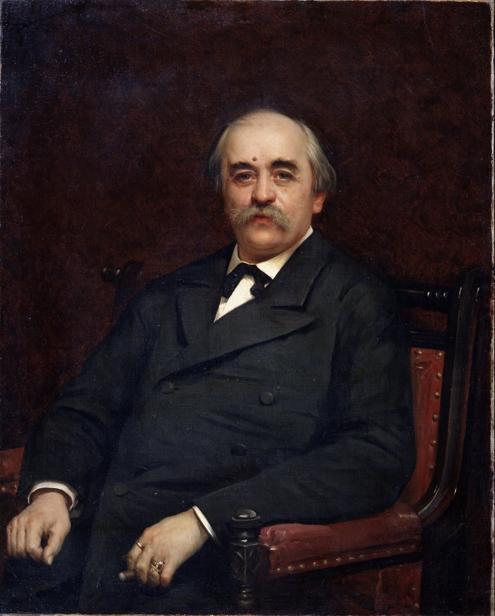 Portræt af forfatteren Grigori Danilevski (1829-1890). (Portræt af forfatteren Grigori Danilevsky). Maleri af Ivan Nikolayevich Kramskoi (1837-1887), olie på lærred af Ivan Nikolaevich Kramskoy