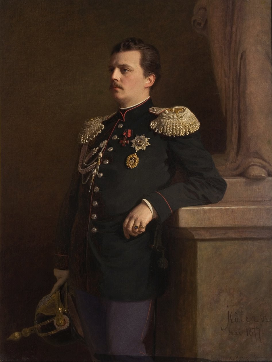 Portræt af storhertug Vladimir Alexandrovich af Rusland 1847-1909, 1880