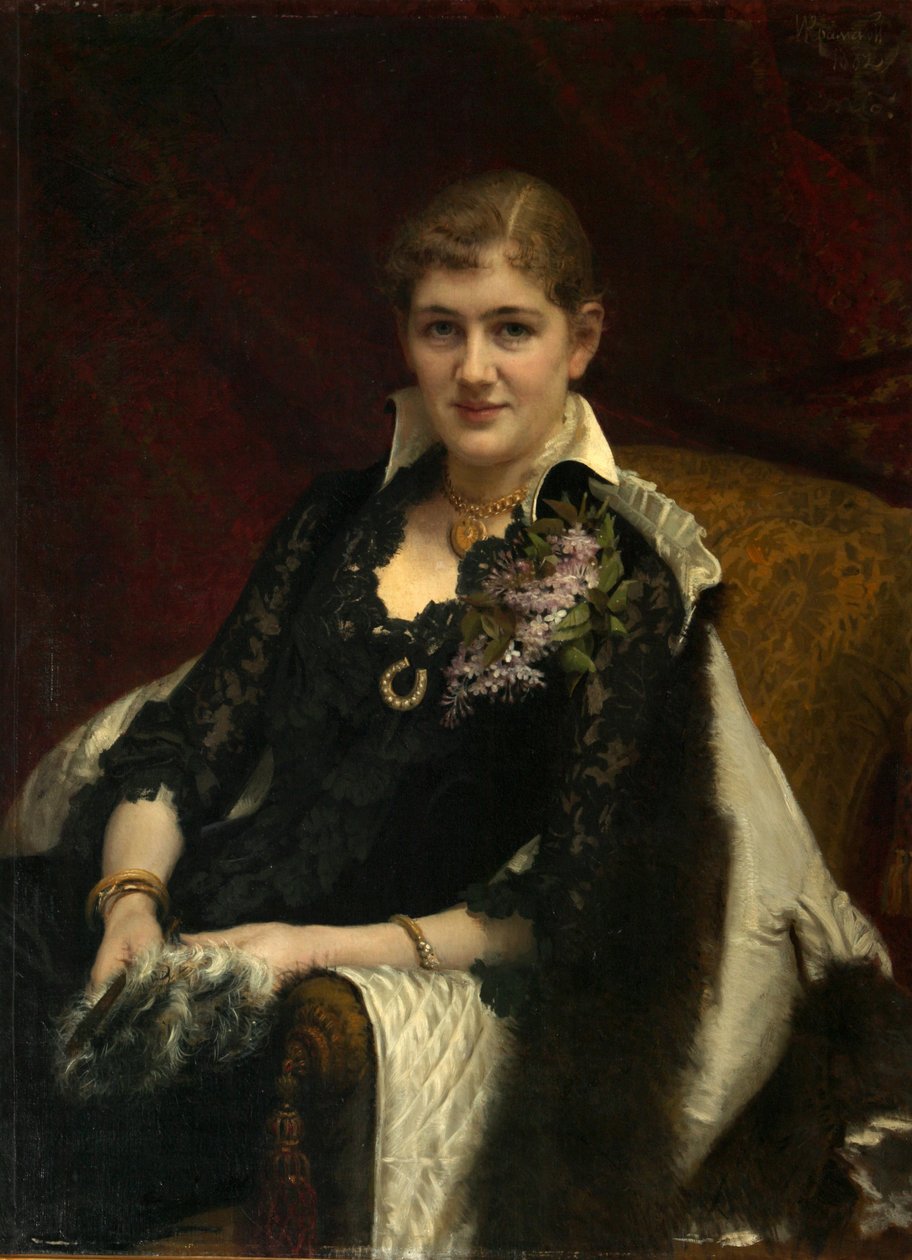 Portræt af Y.A. Voeykova, 1882 af Ivan Nikolaevich Kramskoy