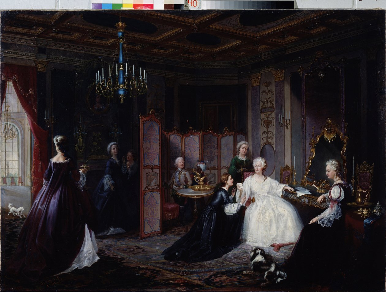Kejserinde Katarina den Store (Catherine II Romanov af Ivan Osipovich Miodushevsky