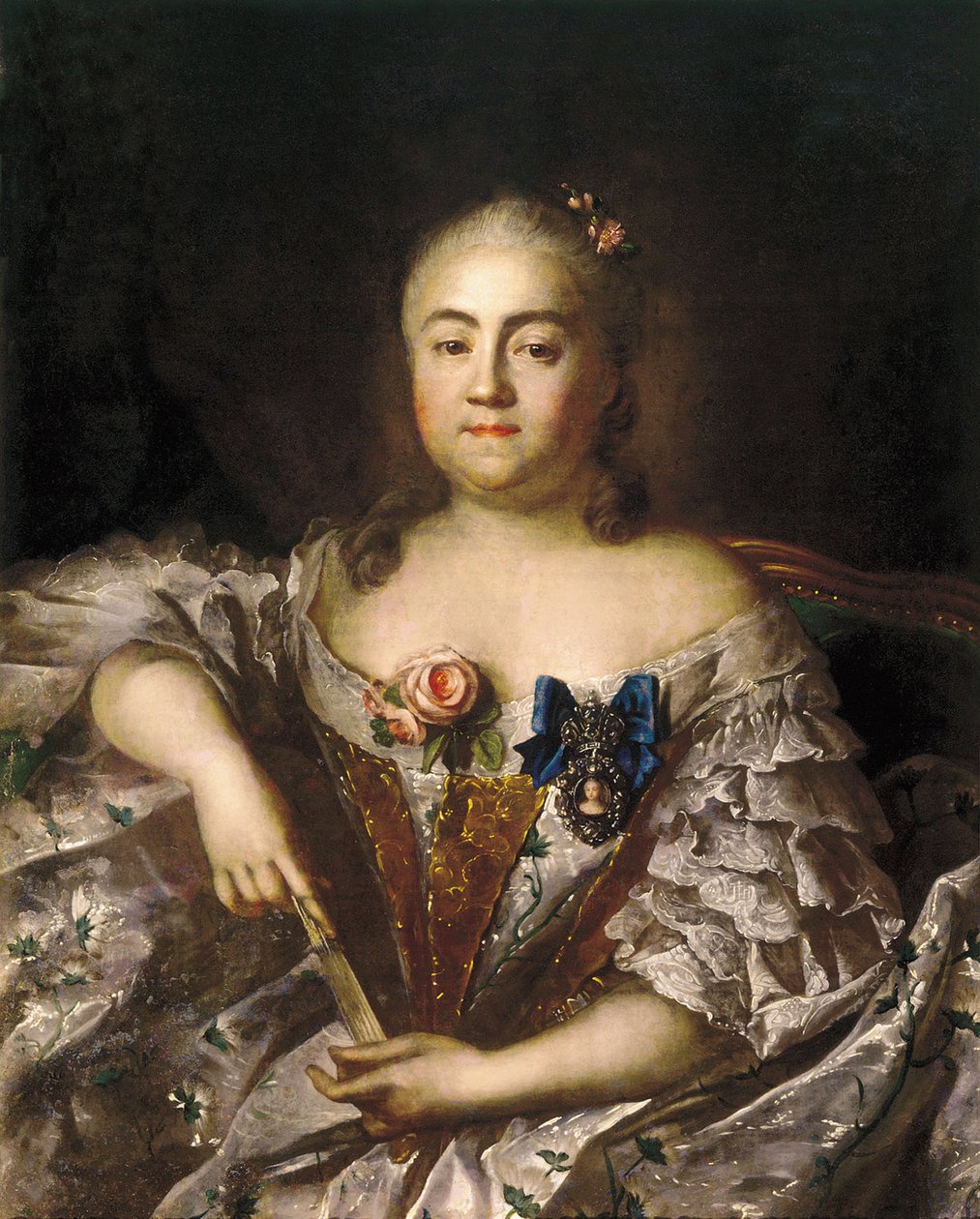 Portræt af grevinde Varvara Alexeyevna Sheremetyeva 1711-1767, ca 1760 af Ivan Petrovich Argunov