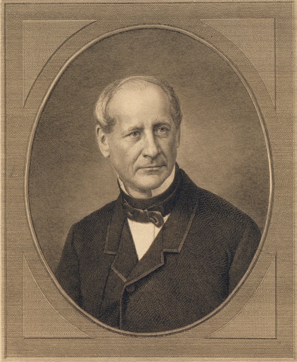 Portræt af grev Modest Andreyevich von Korff 1800-1876, 1876 af Ivan Petrovich Pozhalostin
