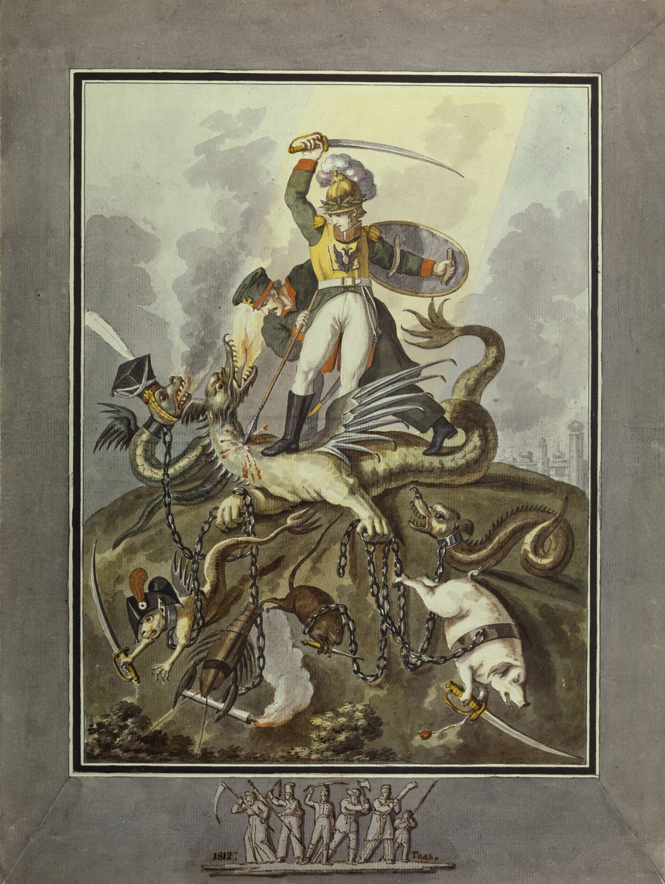 1812. Allegori, 1813 af Ivan Philippovich Tupylev