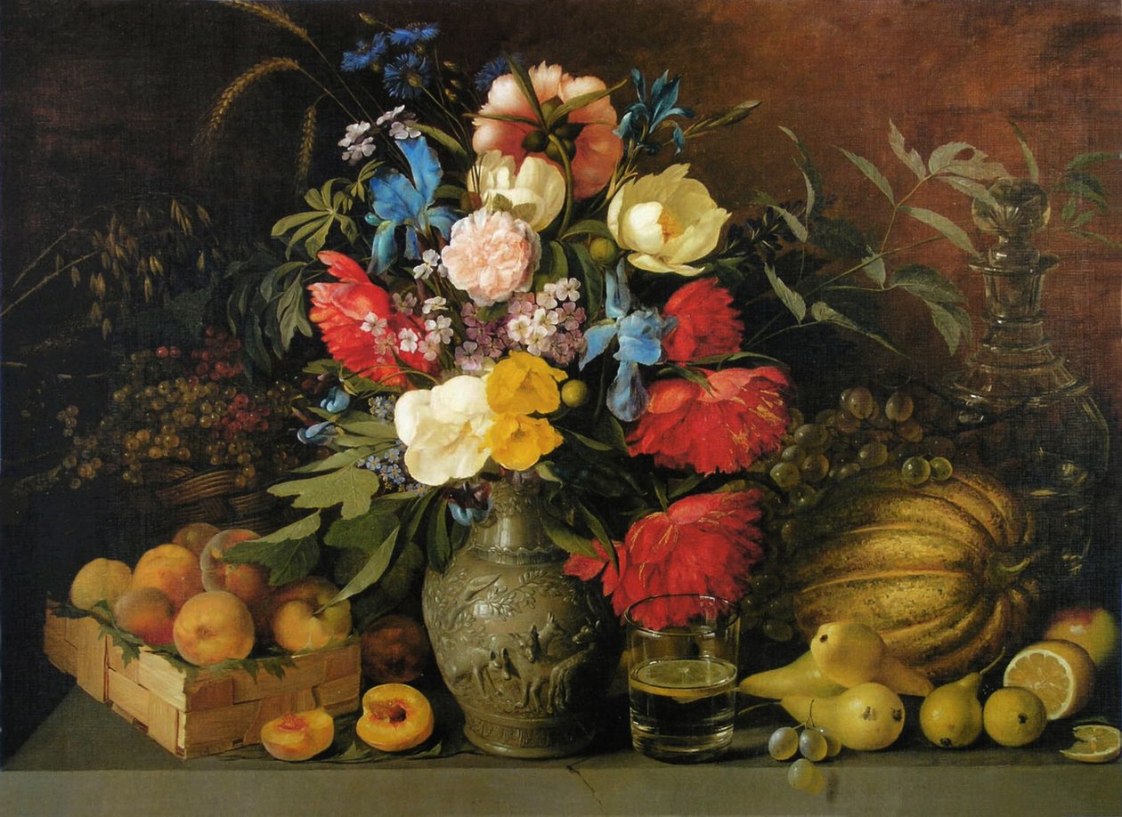 Blomster og frugter, 1839 af Ivan Phomich Khrutsky