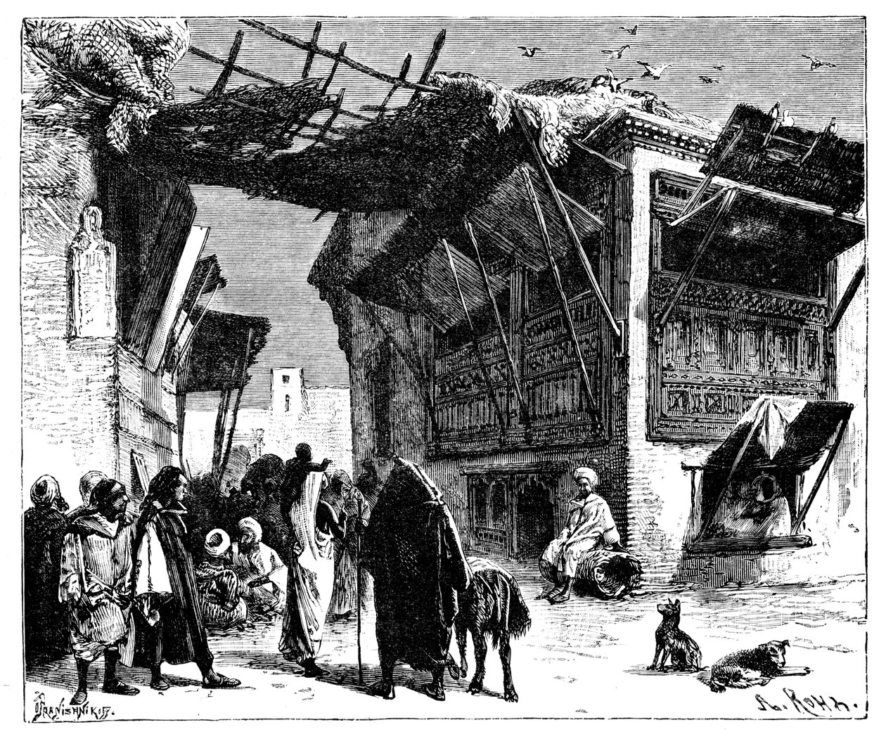 En skole i Fez, Marokko, 1895. af Ivan Pranishnikoff