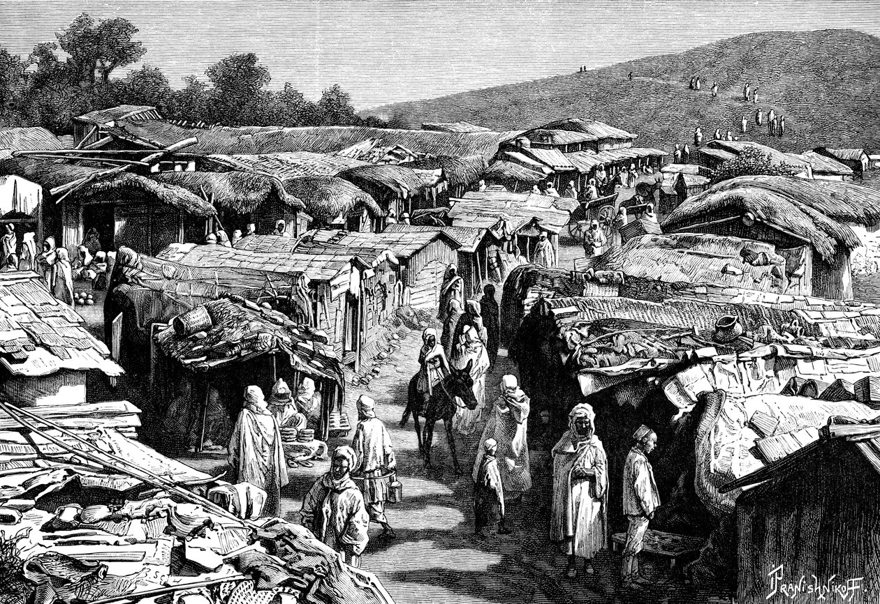 Beni-Ramasses-kvarteret, Constantine, Algeriet, 1895. af Ivan Pranishnikoff