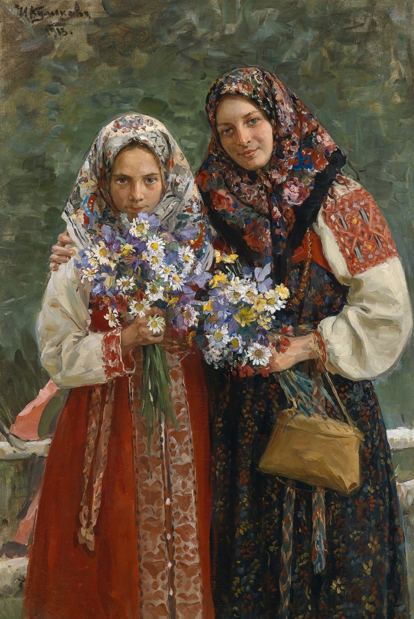Engblomster, 1913 af Ivan Semyonovich Kulikov