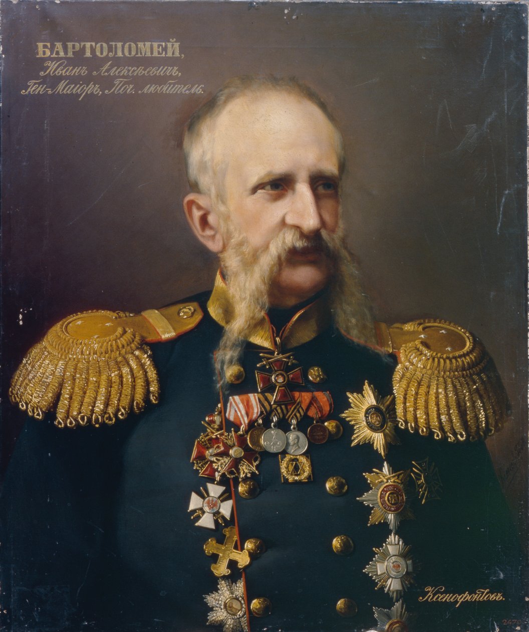 Portræt af Ivan Alexeyevich Bartolomey 18131870, 1860