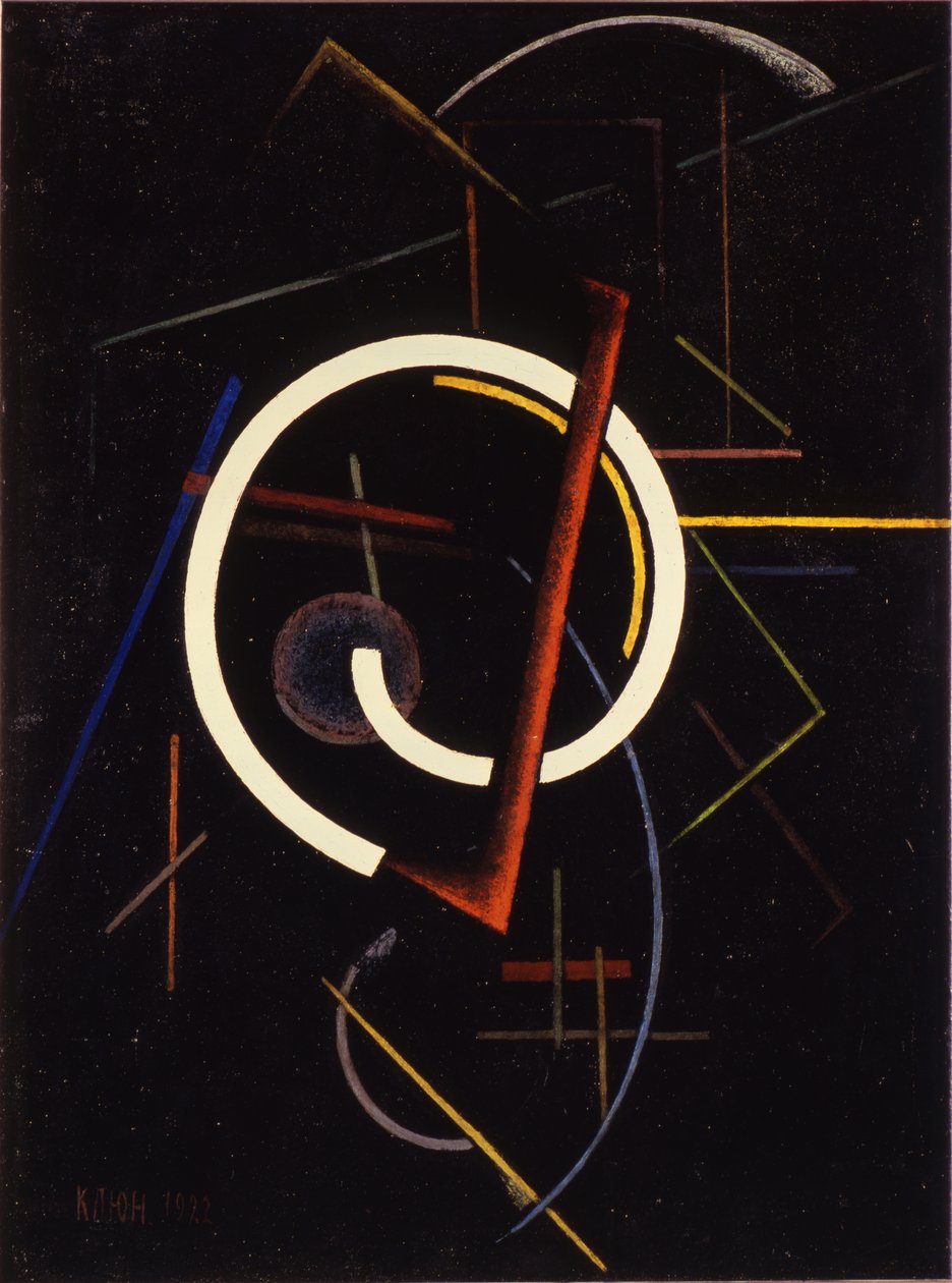 Lineær struktur, 1922 af Ivan Vassilyevich Klyun