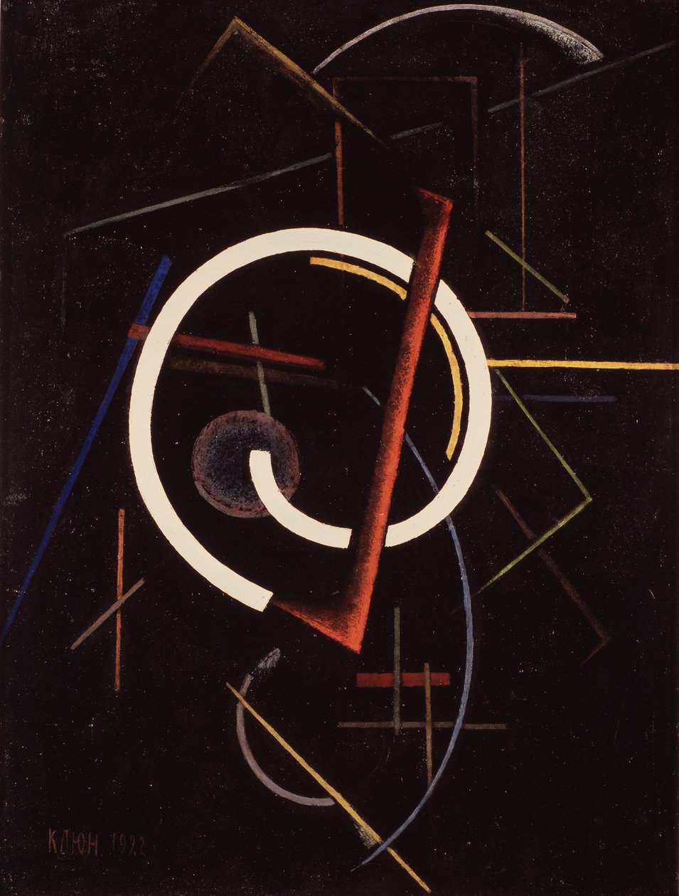 Lineær struktur, 1922 af Ivan Vassilyevich Klyun