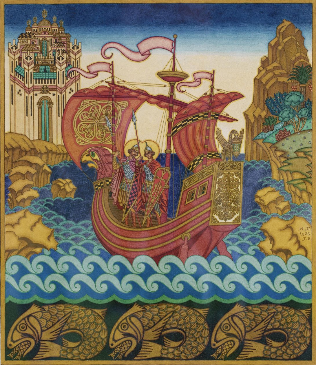 Skibet af Ivan Yakovlevich Bilibin