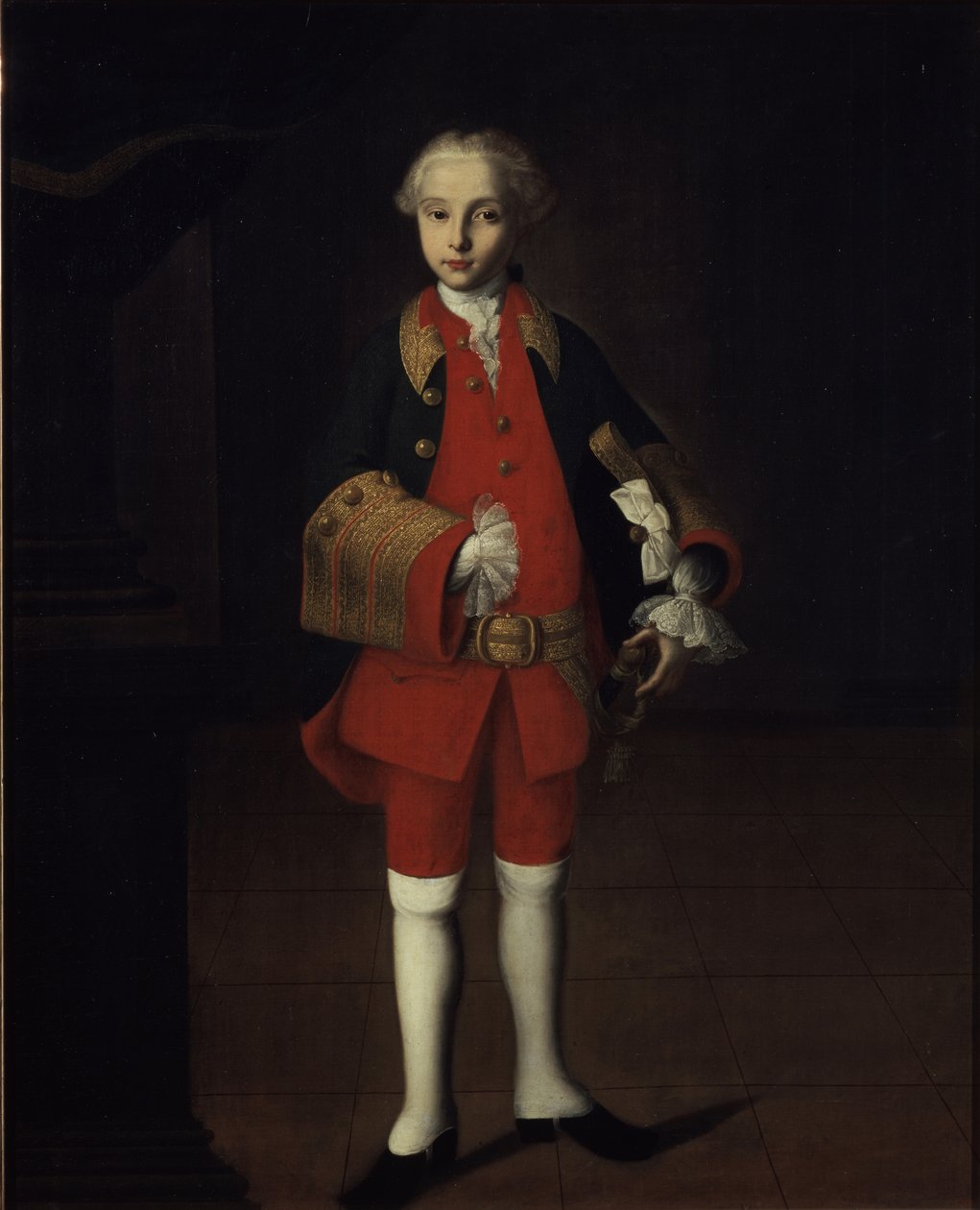 Portræt af grev Wilhelm Georg von Fermor 1749-1828, ca. 1750 af Ivan Yakovlevich Vishnyakov