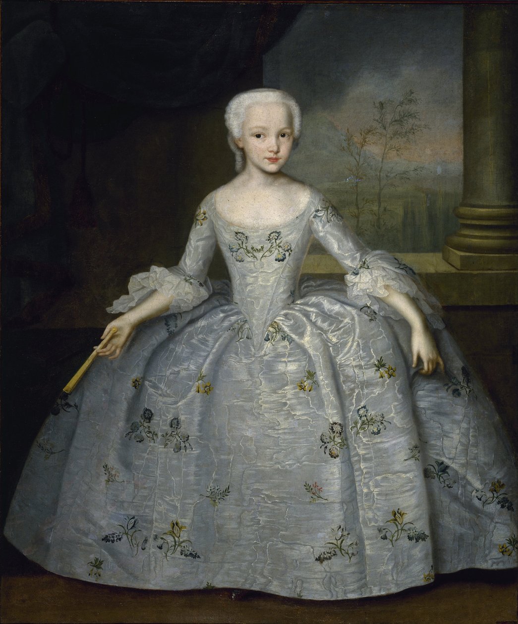 Portræt af Sarah Eleanore von Fermor, ca. 1750 af Ivan Yakovlevich Vishnyakov