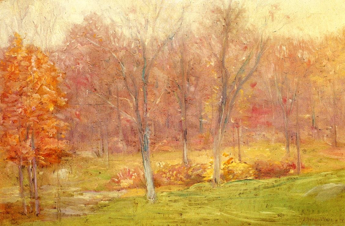 Efterår Rainn af J. Alden Weir