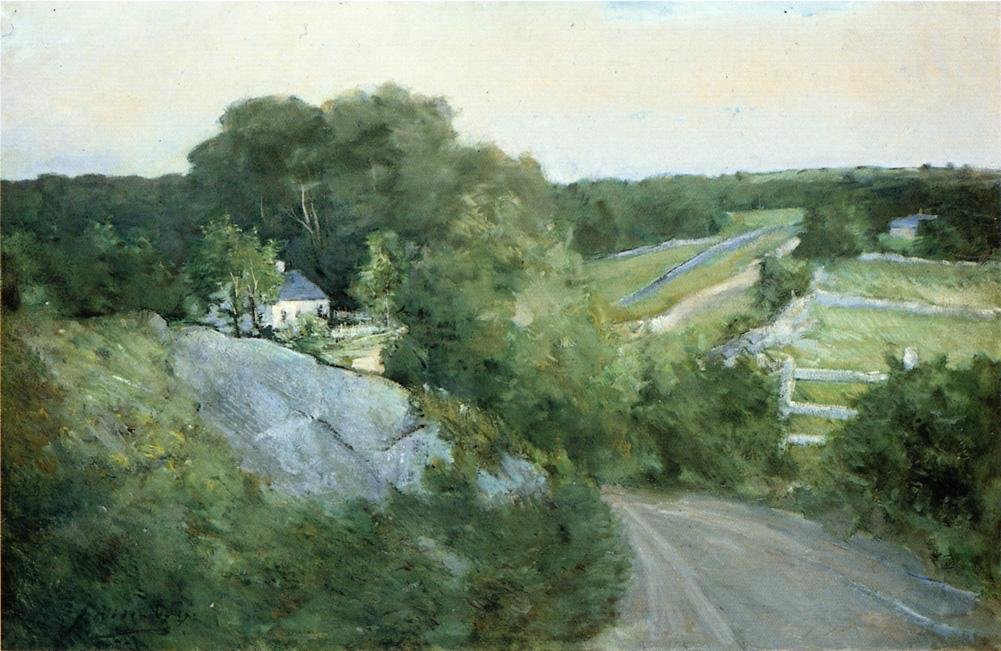 Green Hills og landbrugsjord af J. Alden Weir