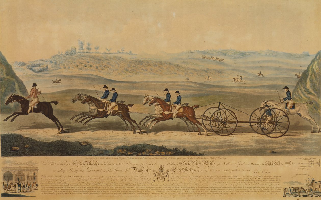 Udsigt over karetmatchen, 1789 af J. Bodger