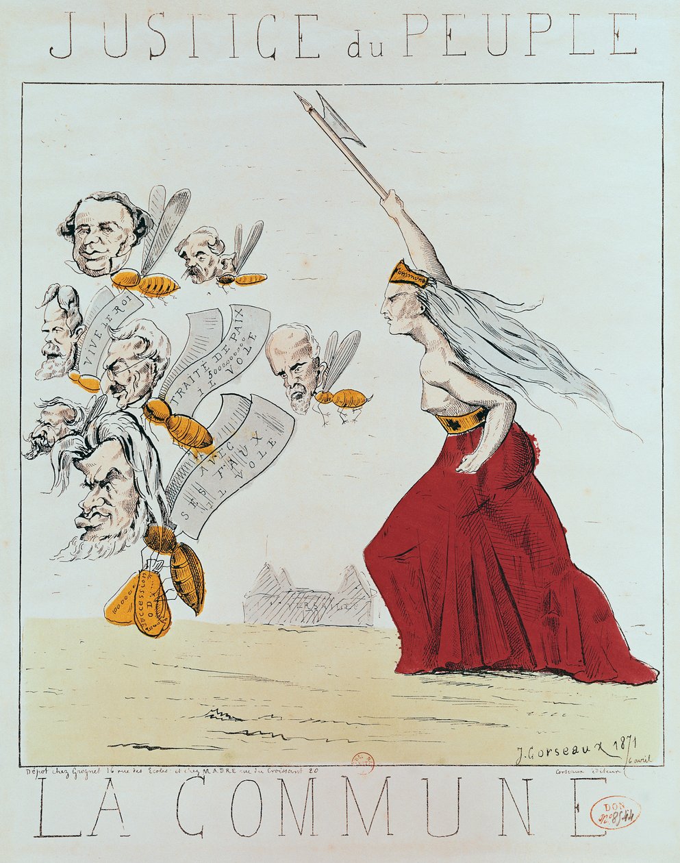 Allegori af kommunen, 1871 af J. Corseaux