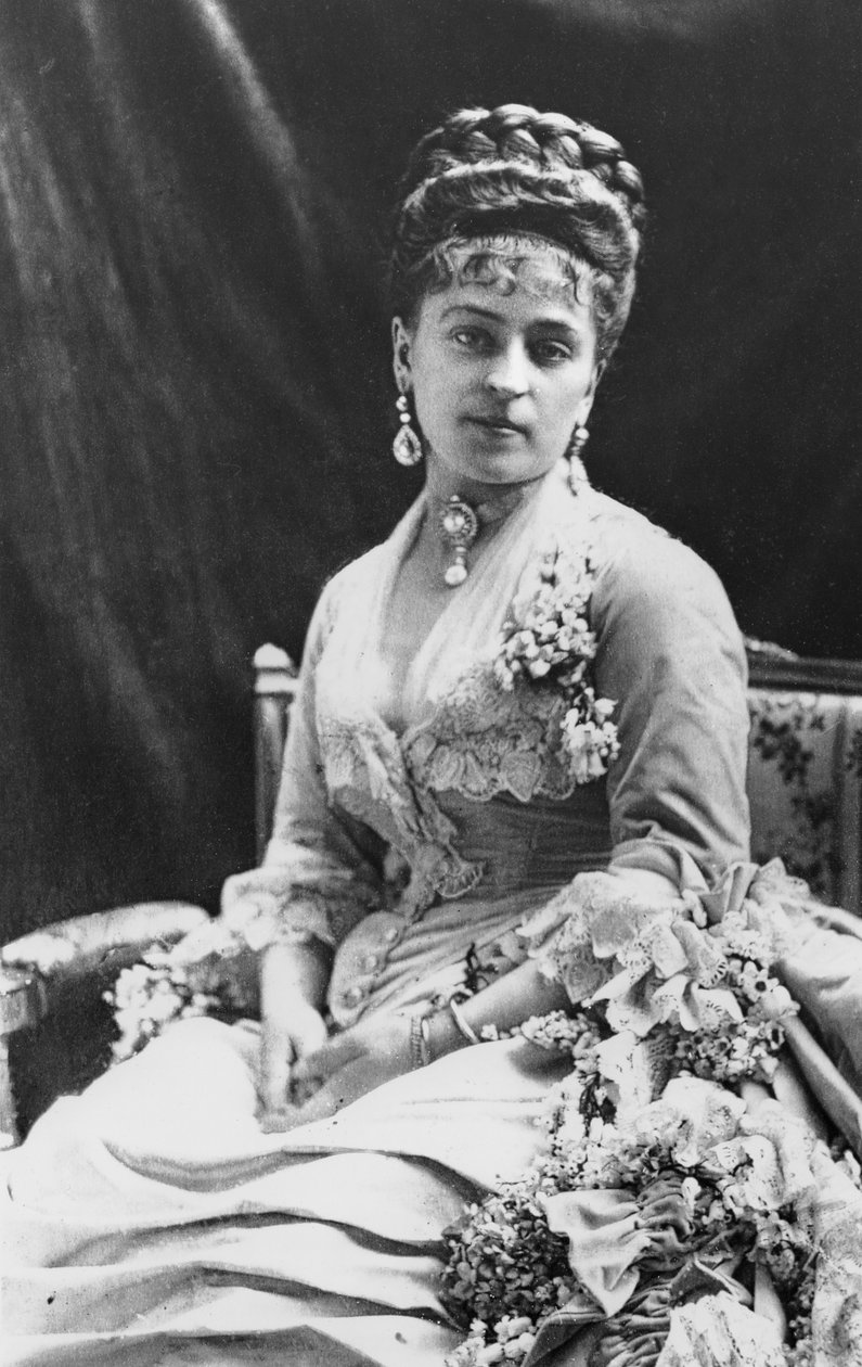 Portræt af Blanche Adeline Pierson af J. E. Tourtin