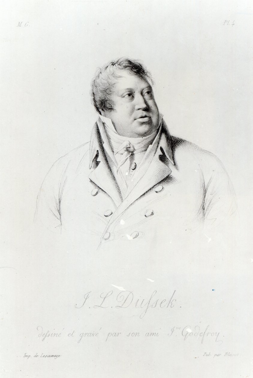 Jan Ladislav Dussek (1760-1812) af J. Godefroy