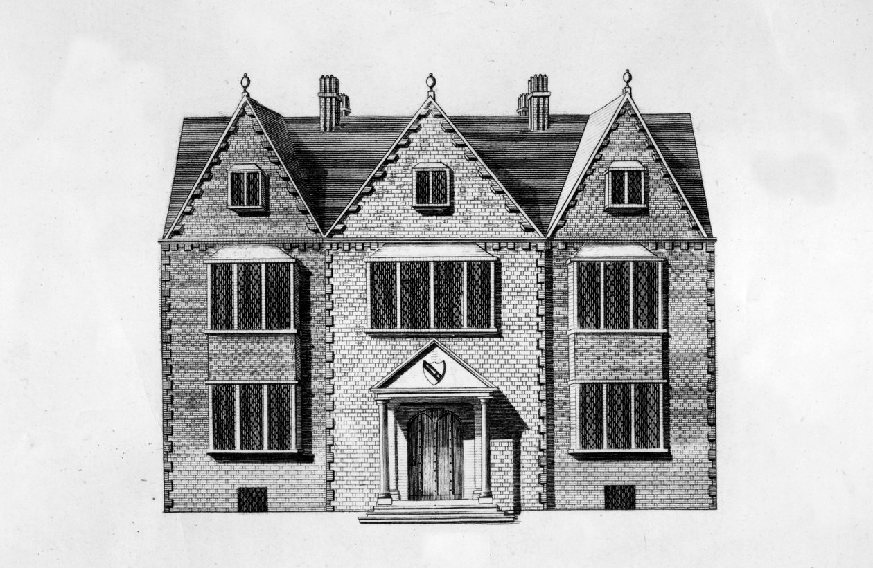 New Place, indgraveret af Andrew Birrell, 1790 af J Jordan
