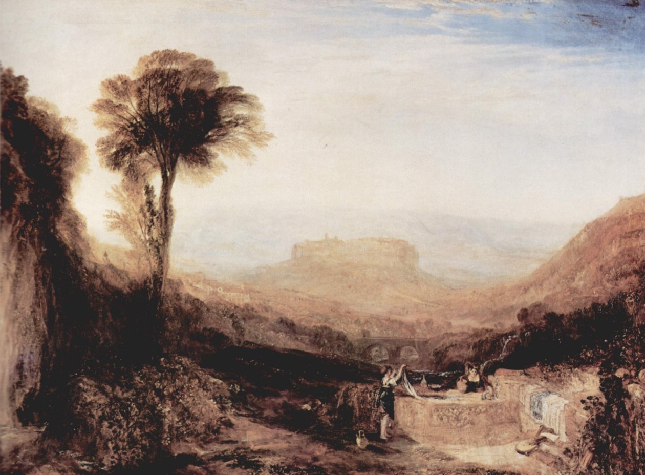 Udsigt over Orvieto af Joseph Mallord William Turner
