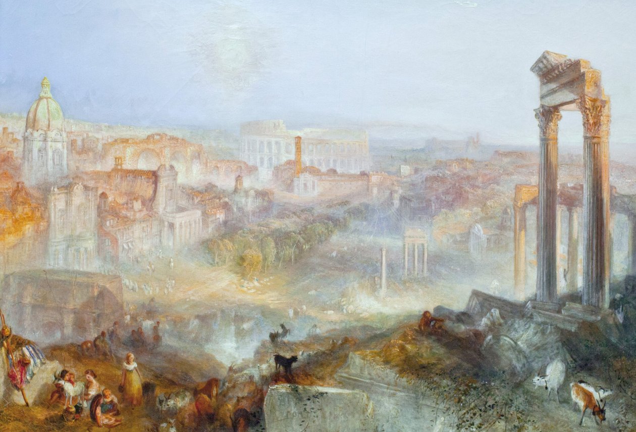 Moderne Rom - Campo Vaccino af Joseph Mallord William Turner