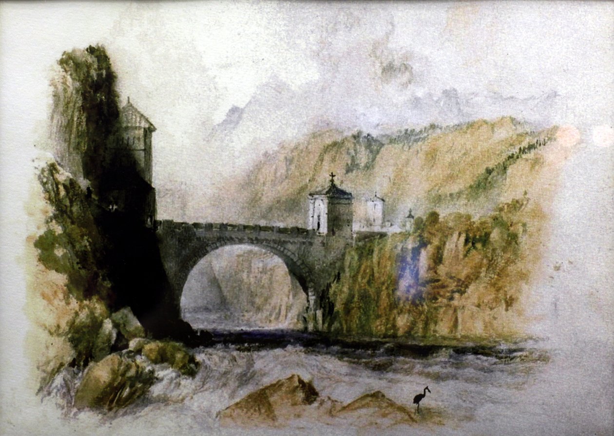 Saint-Maurice-broen af Joseph Mallord William Turner