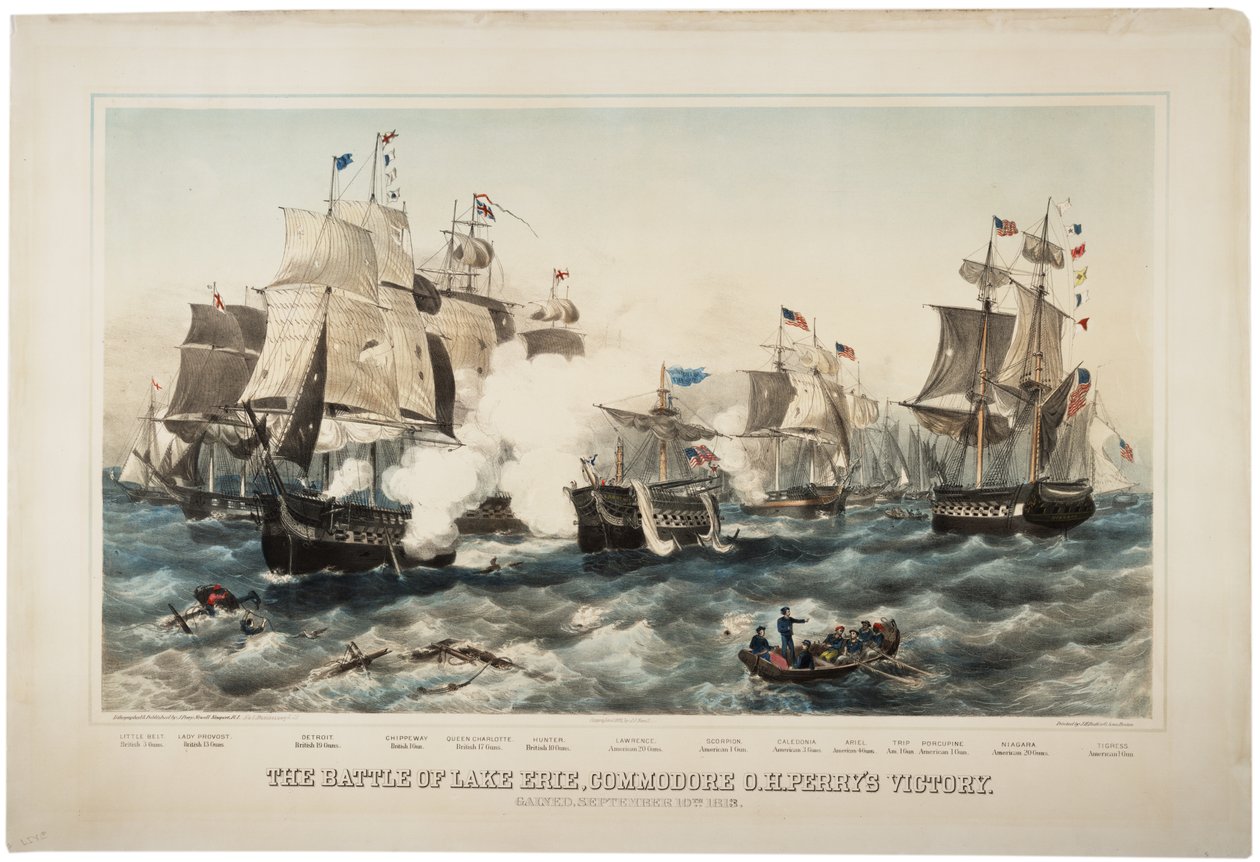 Slaget ved Lake Erie, Commodore O.H. Perrys Victory, 1878 af J. P. Newell
