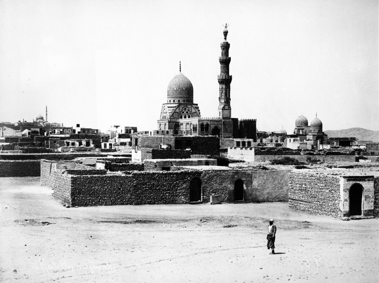 Moskeen i Qaytbay, Cairo, ca. 1880 af J. Pascal Sebah