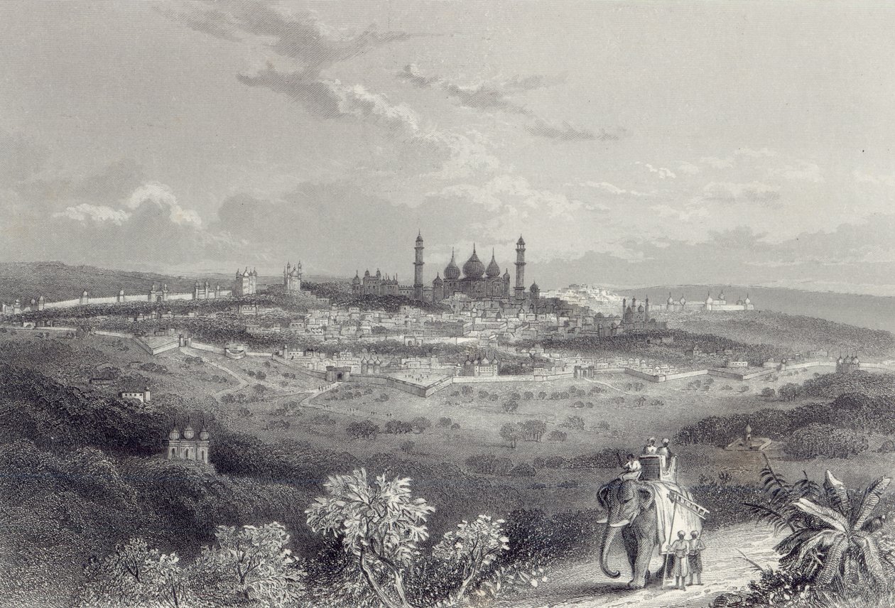 Delhi, graveret af Edward Paxman Brandard (1819-98) c.1860 af John Ramage