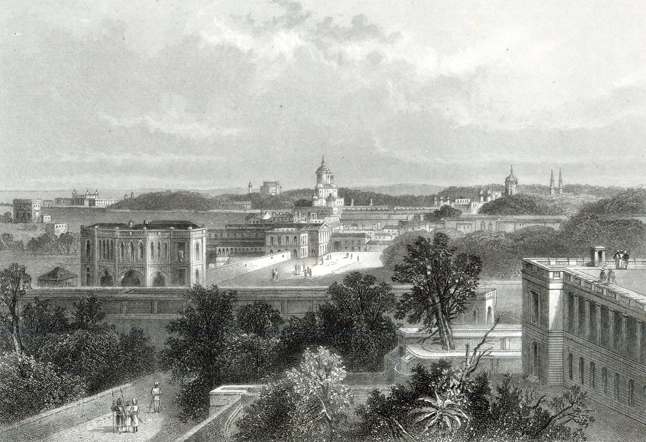 Lucknow, graveret af E.P Brandard, ca. 1860 af John Ramage