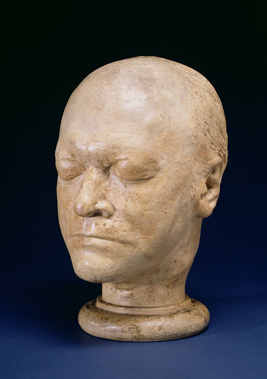 William Blake (1757-1827) Livsmaske, 1823 (gips) af J. S Deville