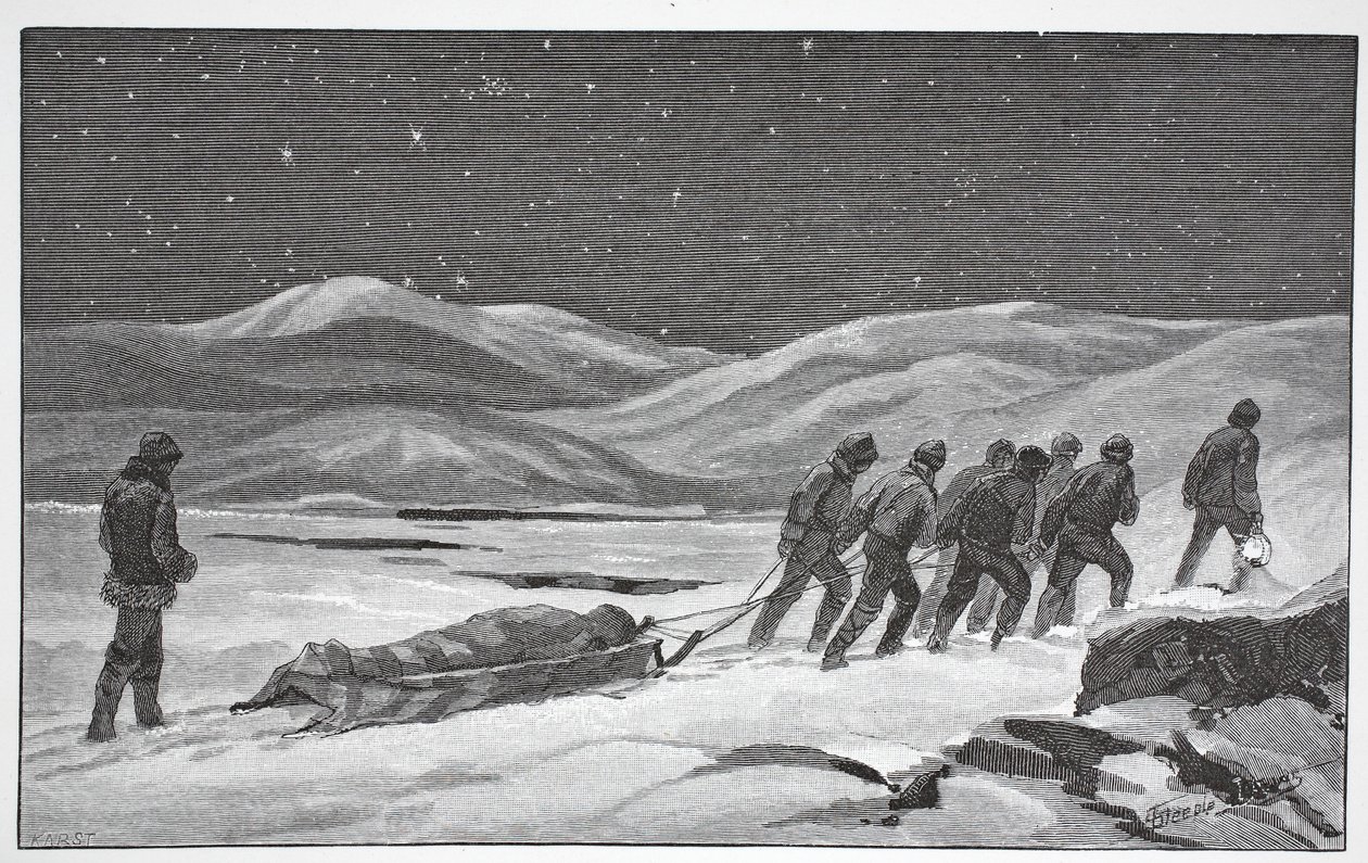 Vores første begravelse, 20. januar 1884, pub London 1886 af J. Steeple Davis