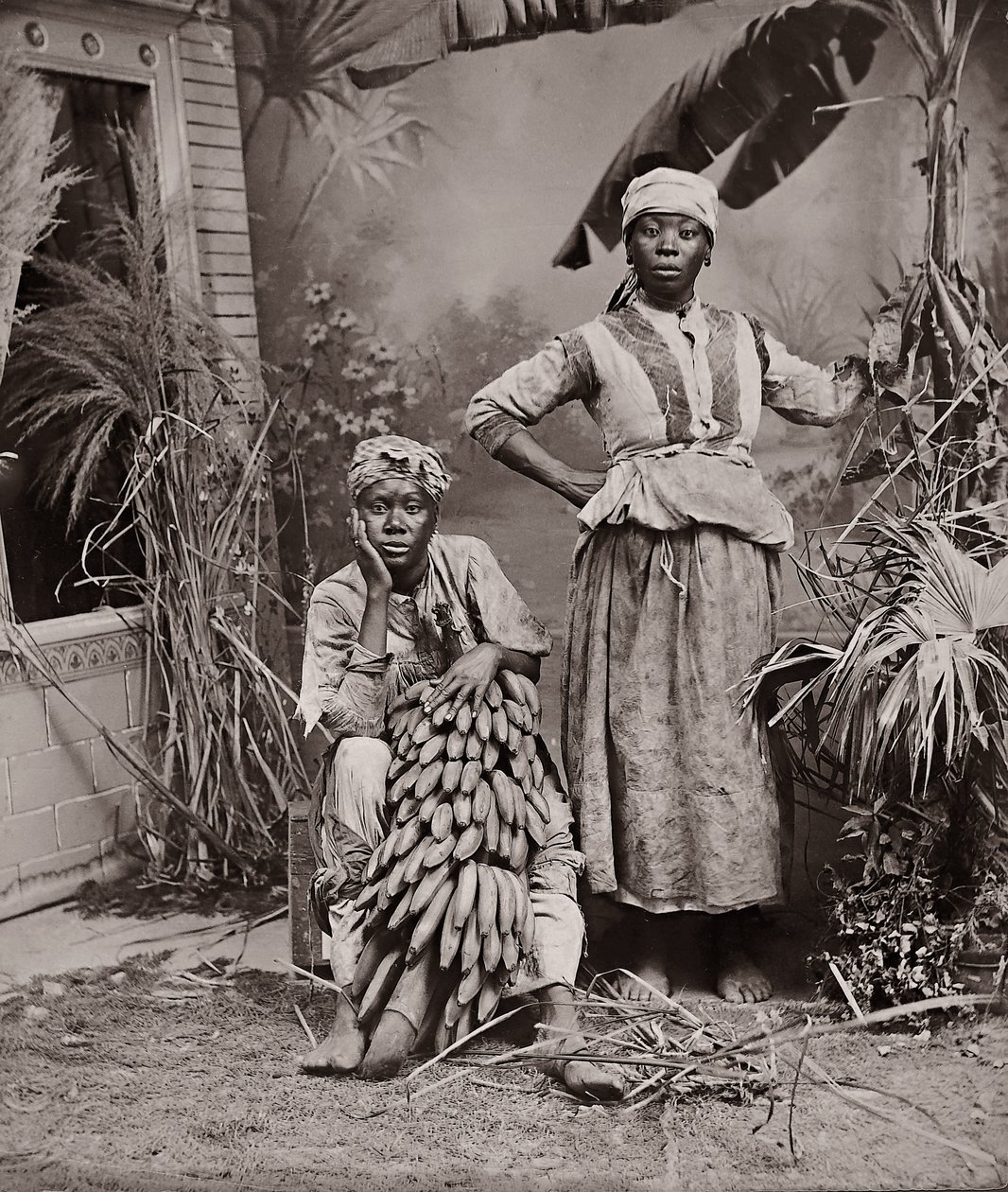 Kvinder, Jamaica (albumin print) af J. W. Cleary