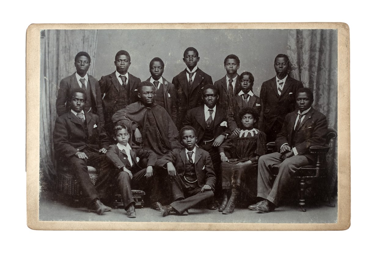 Congo Training Institute for African Students, Colwyn Bay, Wales, 1895 (gelatinesølvtryk) af J. W. Thomas