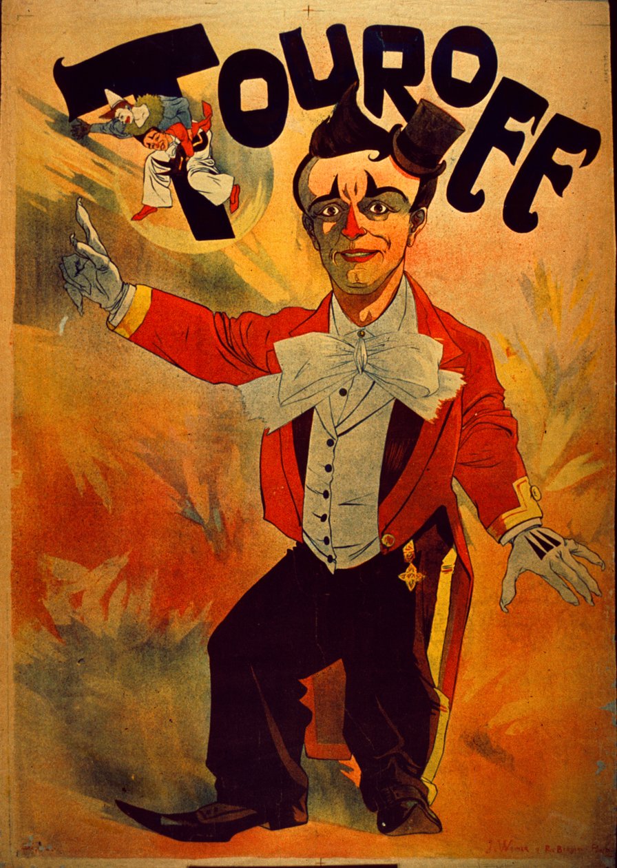 Touroff - Fransk cirkusplakat, 1890 af J. Weiner
