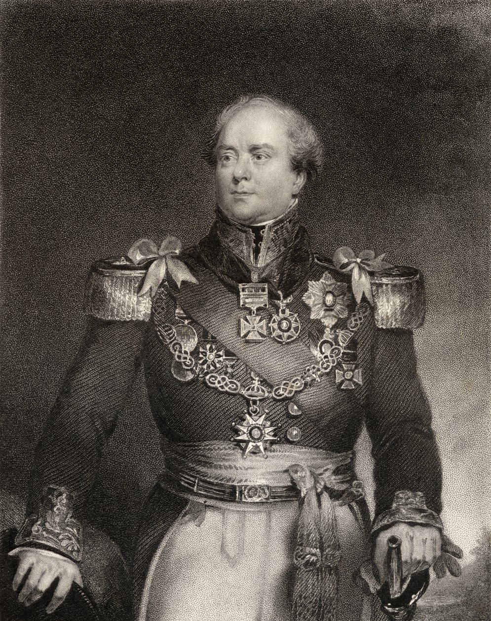 Sir Archibald Campbell 1st Baronet, graveret af J. Cochran, fra 